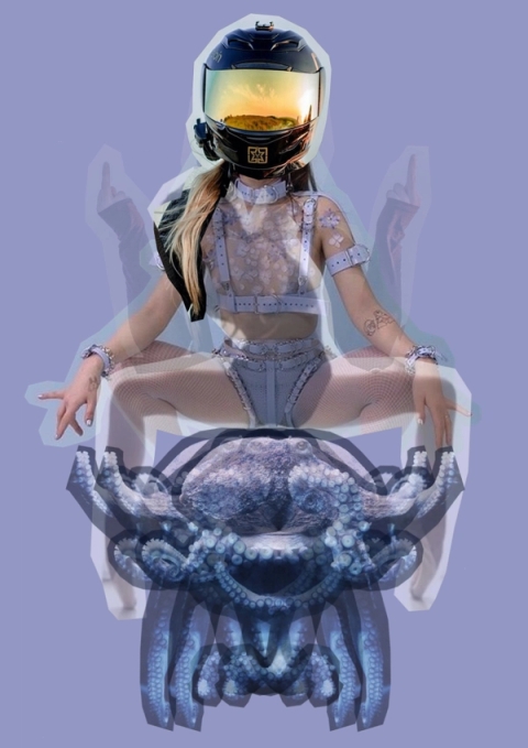 Justine Mahoney - Pearl Diver Collage, 2020