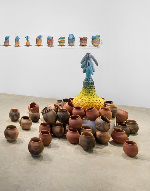 Andile Dyalvane - Oonomathotholo at Friedman Benda, 2024