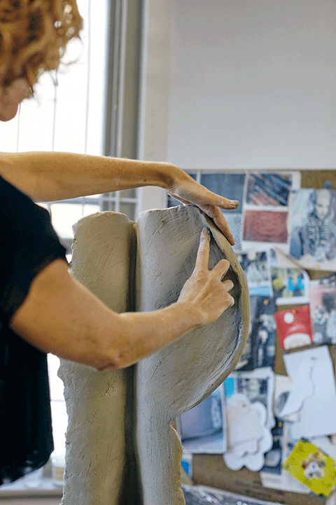 Jackson in her studio in Cape Town