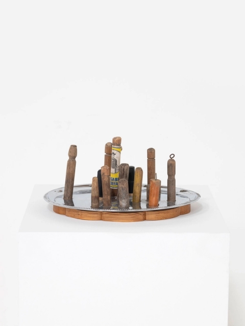 Dicks on a Tray, 2019 - Usha Seejarim