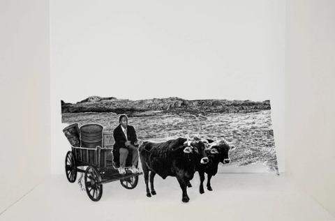 Ox wagons to deliver supplies, 2022 - Lebohang Kganye
