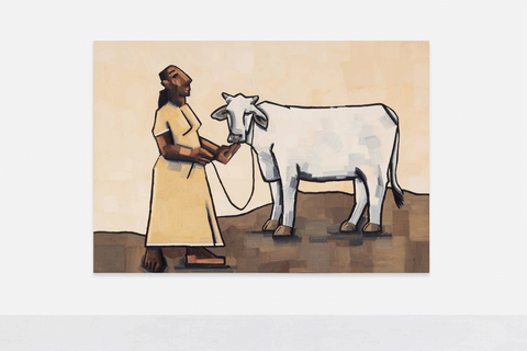 She Who Stood Still, after The Field Next To The Other Road (1981), 2025 - Mmangaliso Nzuza