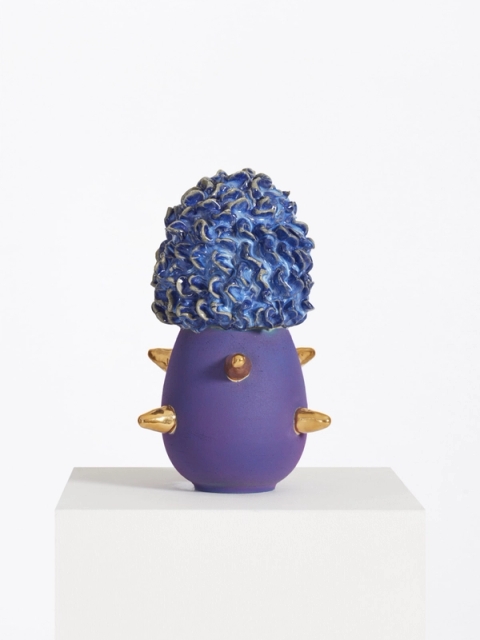 King Houndekpinkou - Purple and Gold Totem, 2022