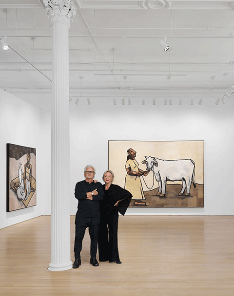 Portrait of Trevyn & Julian McGowan in Southern Guild New York