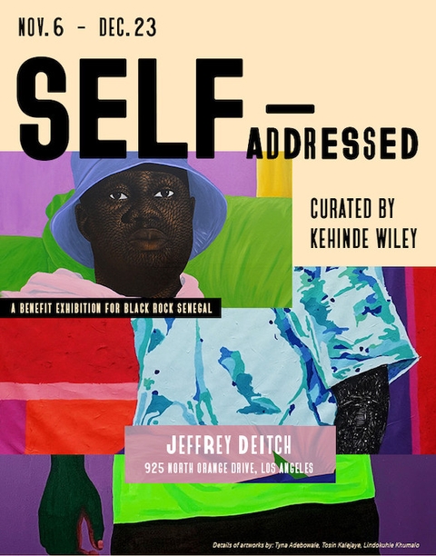 Zizipho Poswa exhibits in Jeffrey Deitch group show curated by Kehinde Wiley