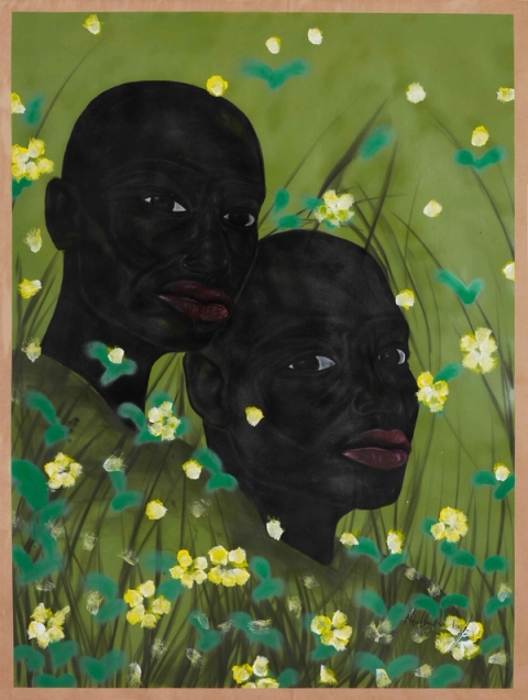 Navel Seakamela - Greener Circle III, Green Circle Series, 2021