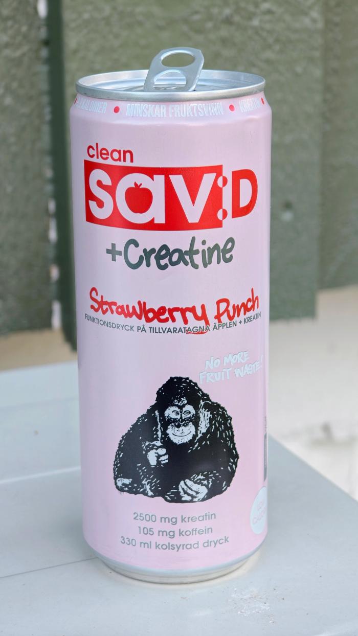 Clean Savd Strawberry Punch, the full can