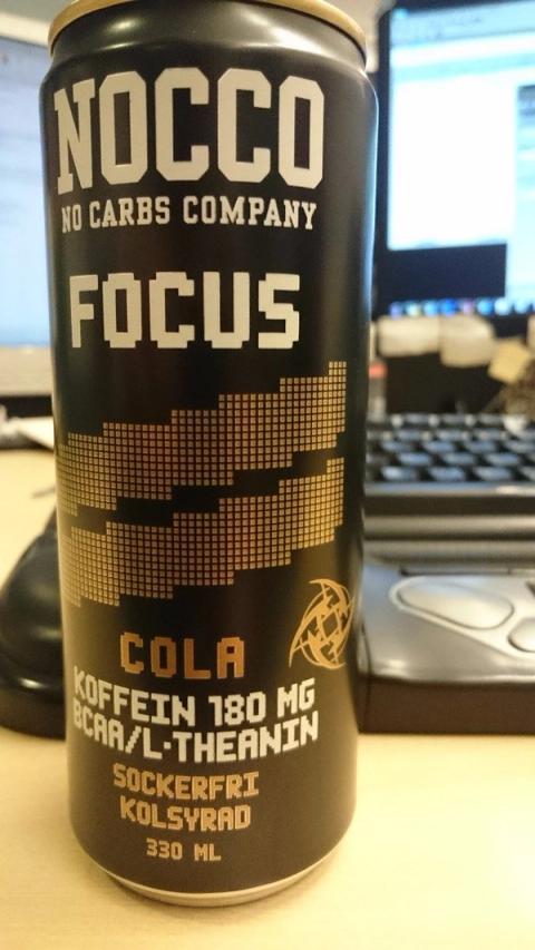 Nocco Focus Cola, the full can