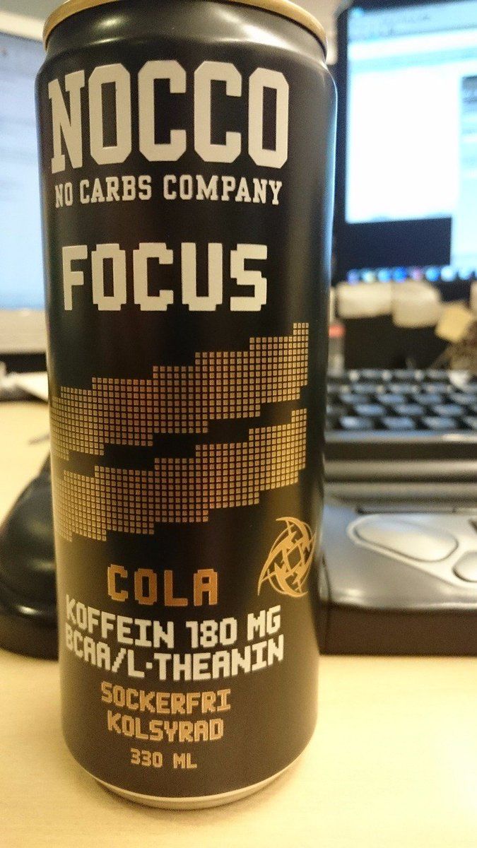 Nocco Focus Cola, the full can