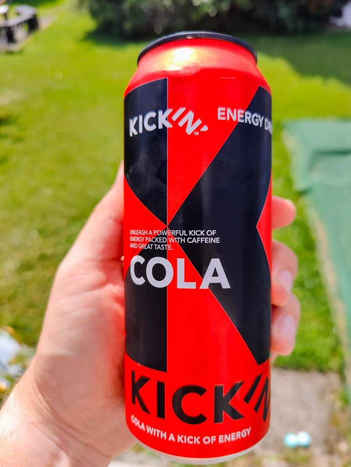 Kickin' Energy Cola, the full can