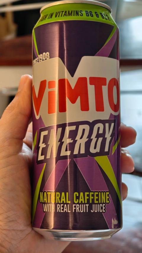 Vimto Energy, hele boksen