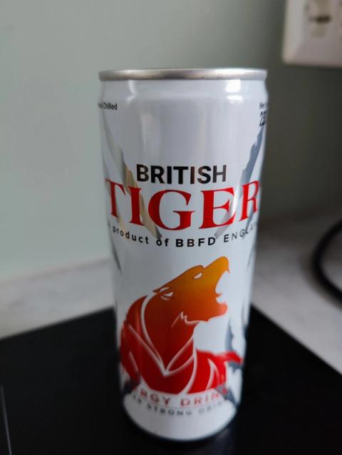 British Tiger Red, the full can