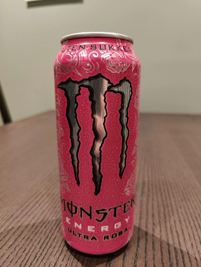 Monster Ultra rosa, hele boksen