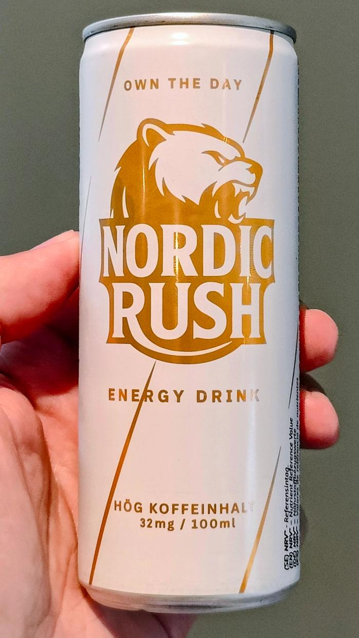 Nordic Rush Energy drink, hele boksen