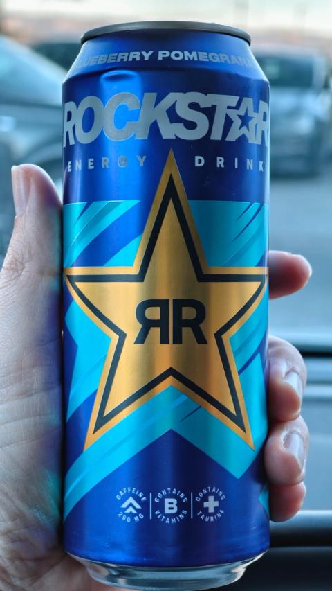 Rockstar Blueberry Pomegranate, the full can