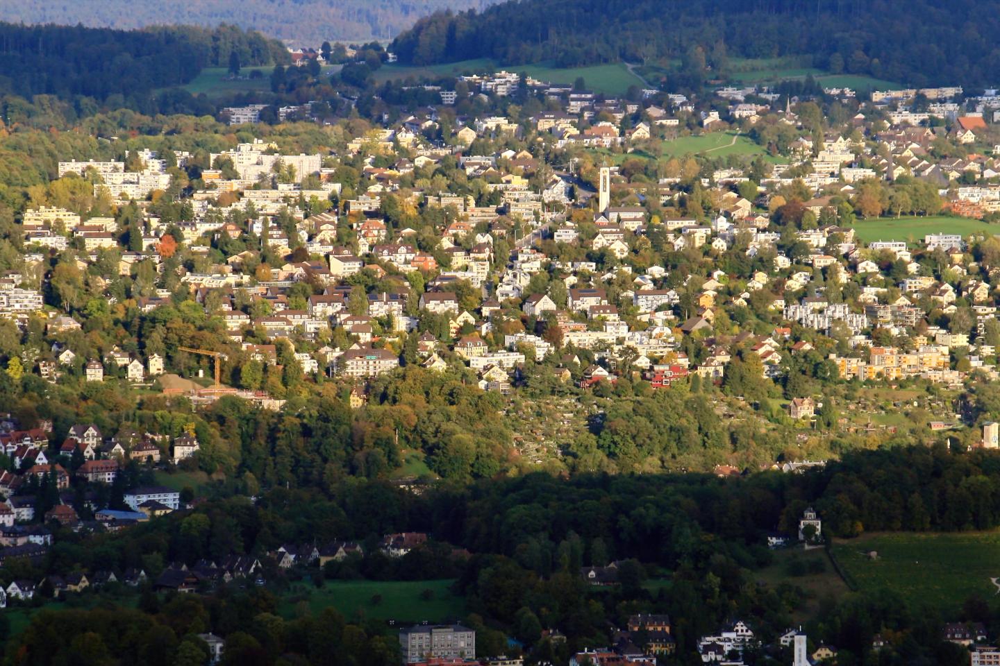 Drohnen aufnahmen von Witikon ZH