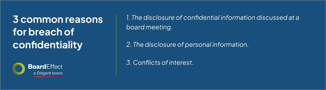 common reasons for breach of confidentiality