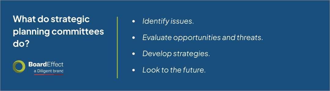 What is a strategic planning committee graphic