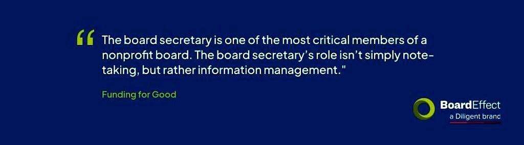 role of board secretary