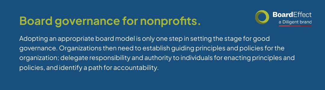 Board governance models for nonprofits