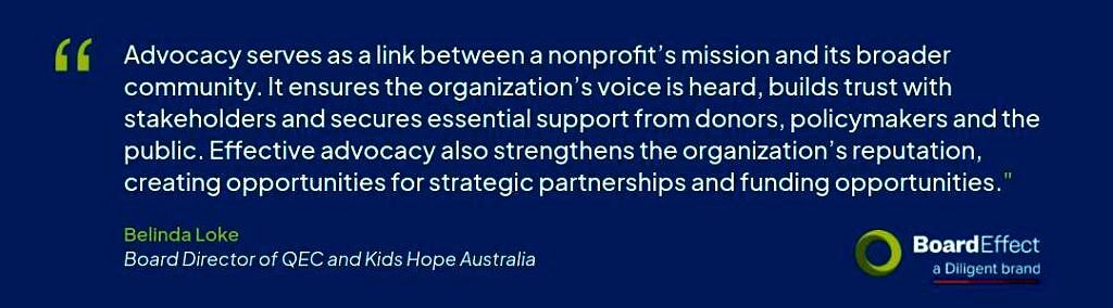 quote on advocacy Belinda Loke