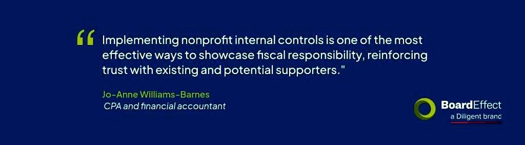 BoardEffect quote from Jo-Anne Williams-Barnes on financial controls