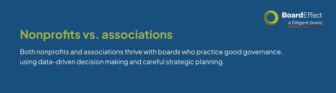 nonprofits vs associations