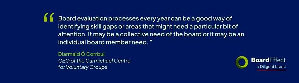 BoardEffect Diarmaid O Corrbui quote about board self-evaluations