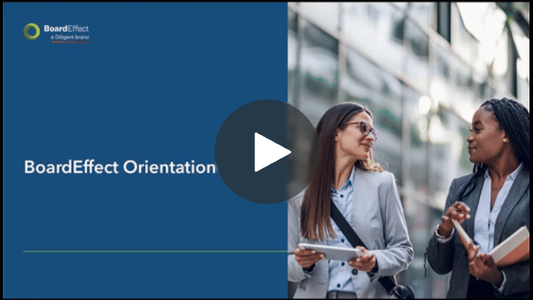 Boardeffect Orientation on the Diligent one platform