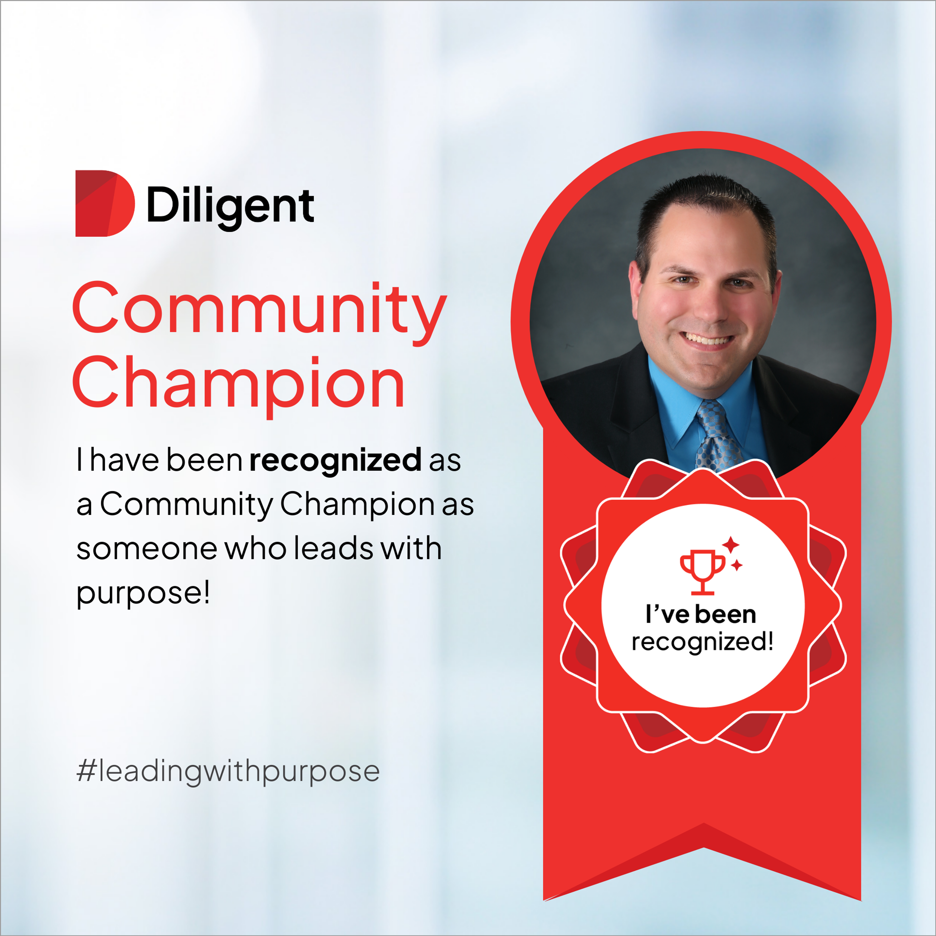 Dr. RJ Gravel is Diligent's Community Champion