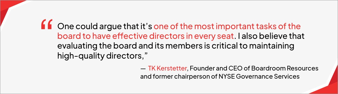 TK Kerstetter on the importance of board evaluations