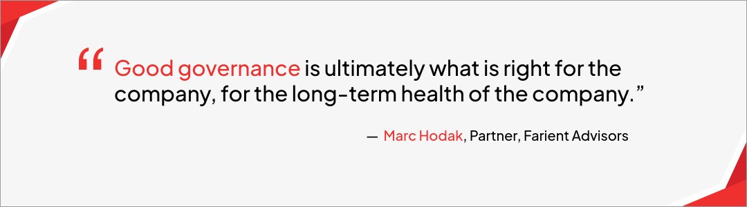 Marc Hodak's thoughts on good governance