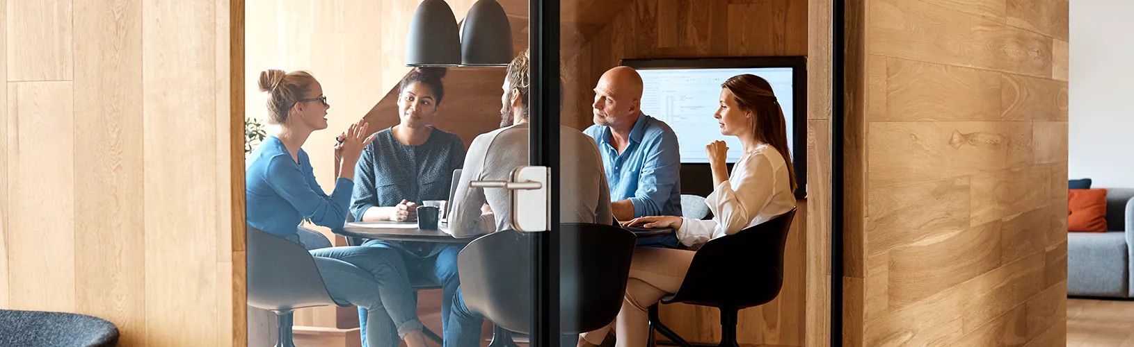 Board members discussing the Global diversity review