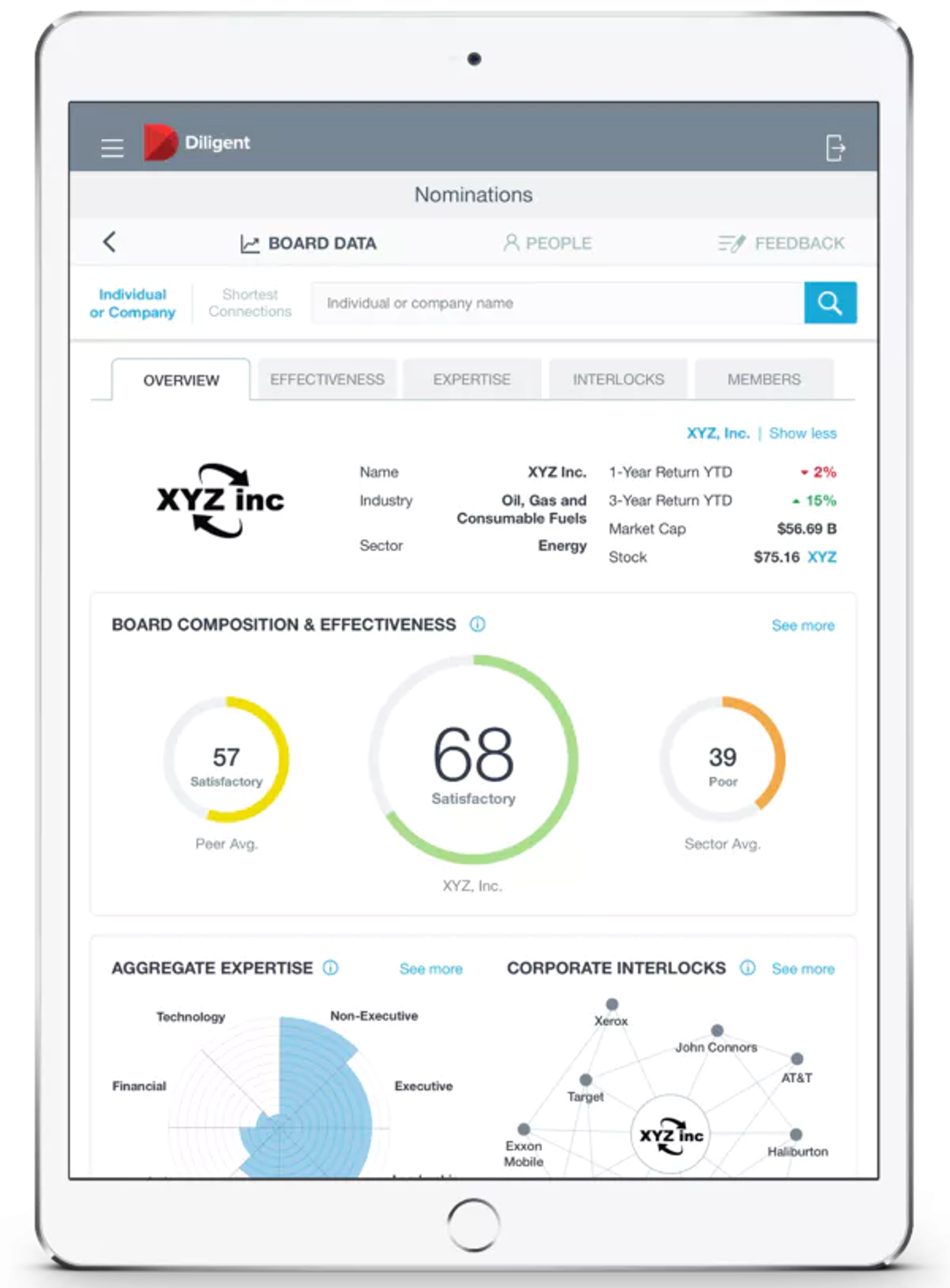Diligent product illustration