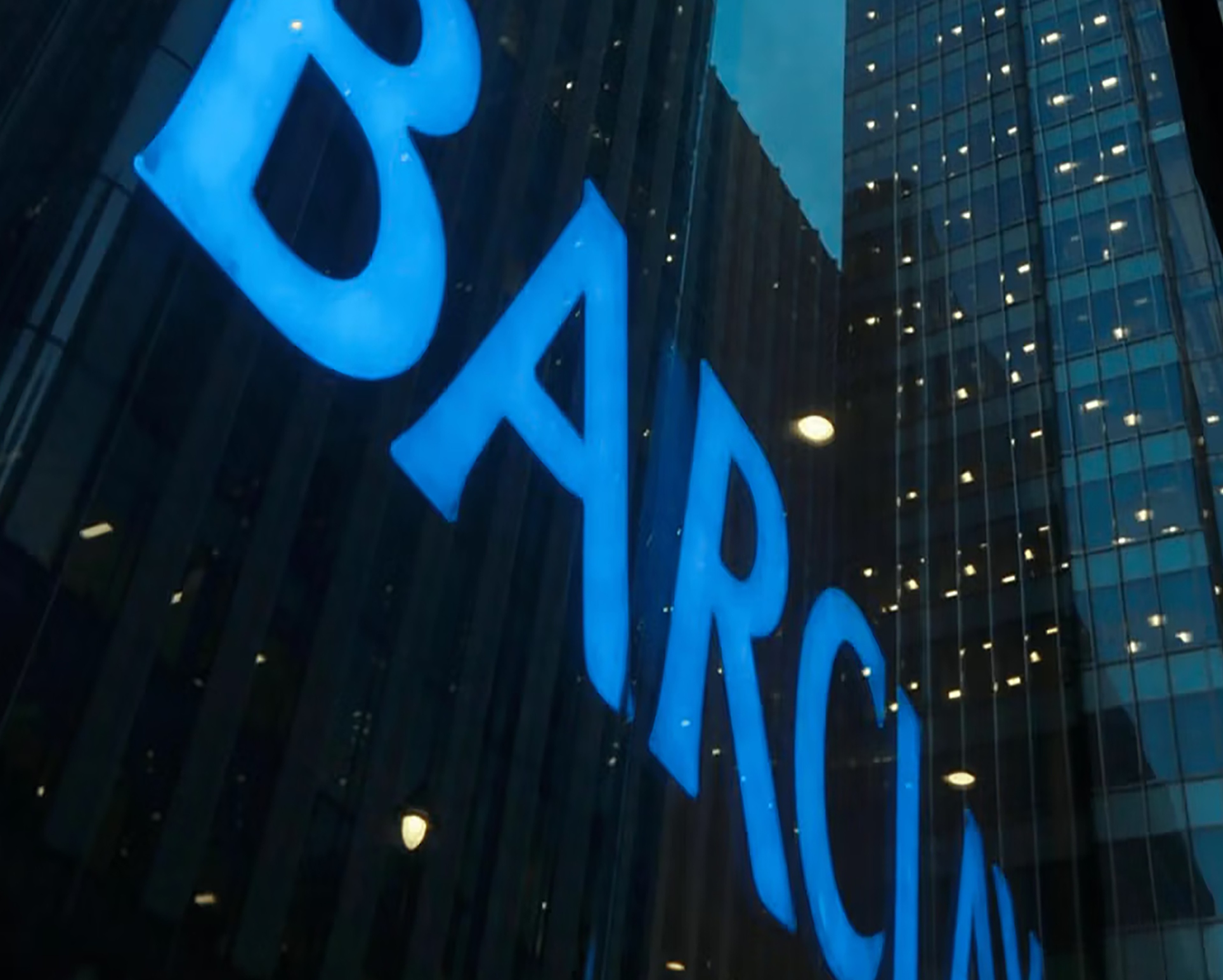 Barclays Logo on Building