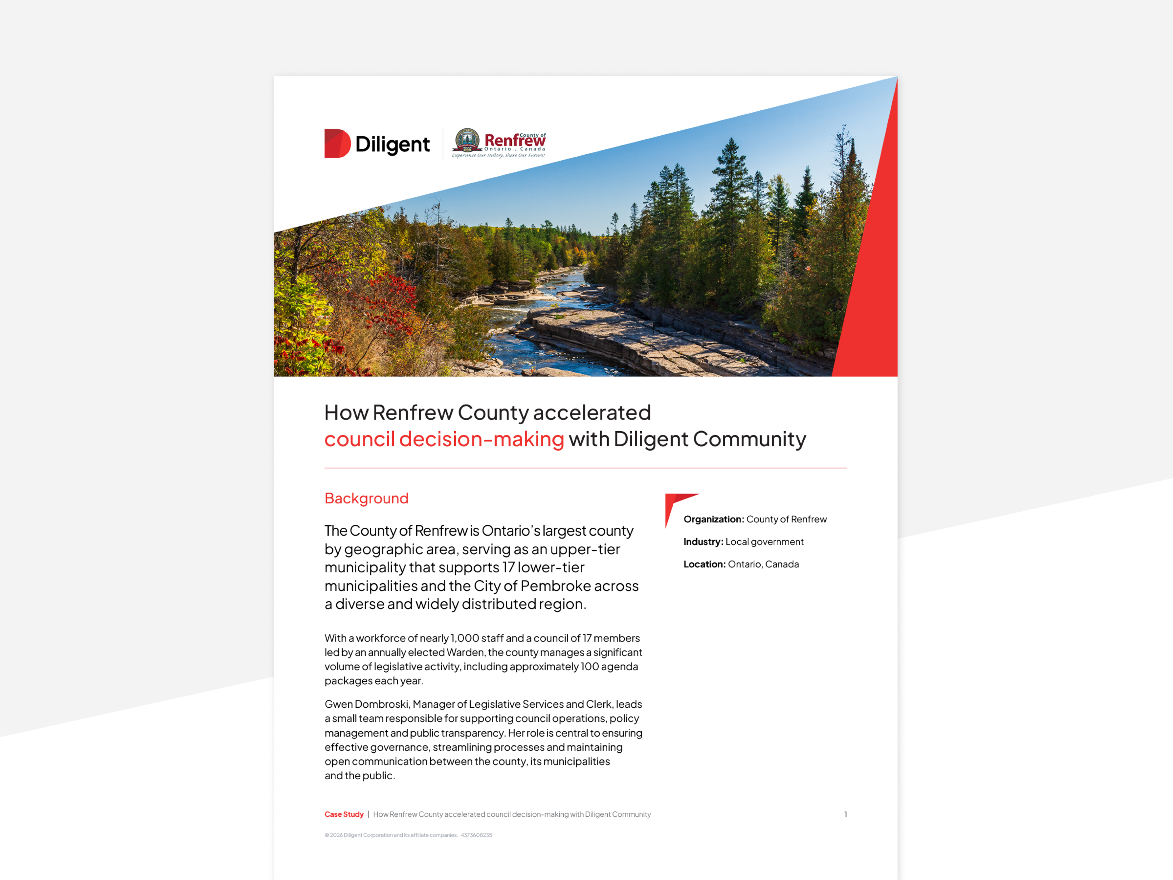 County of Renfrew case study