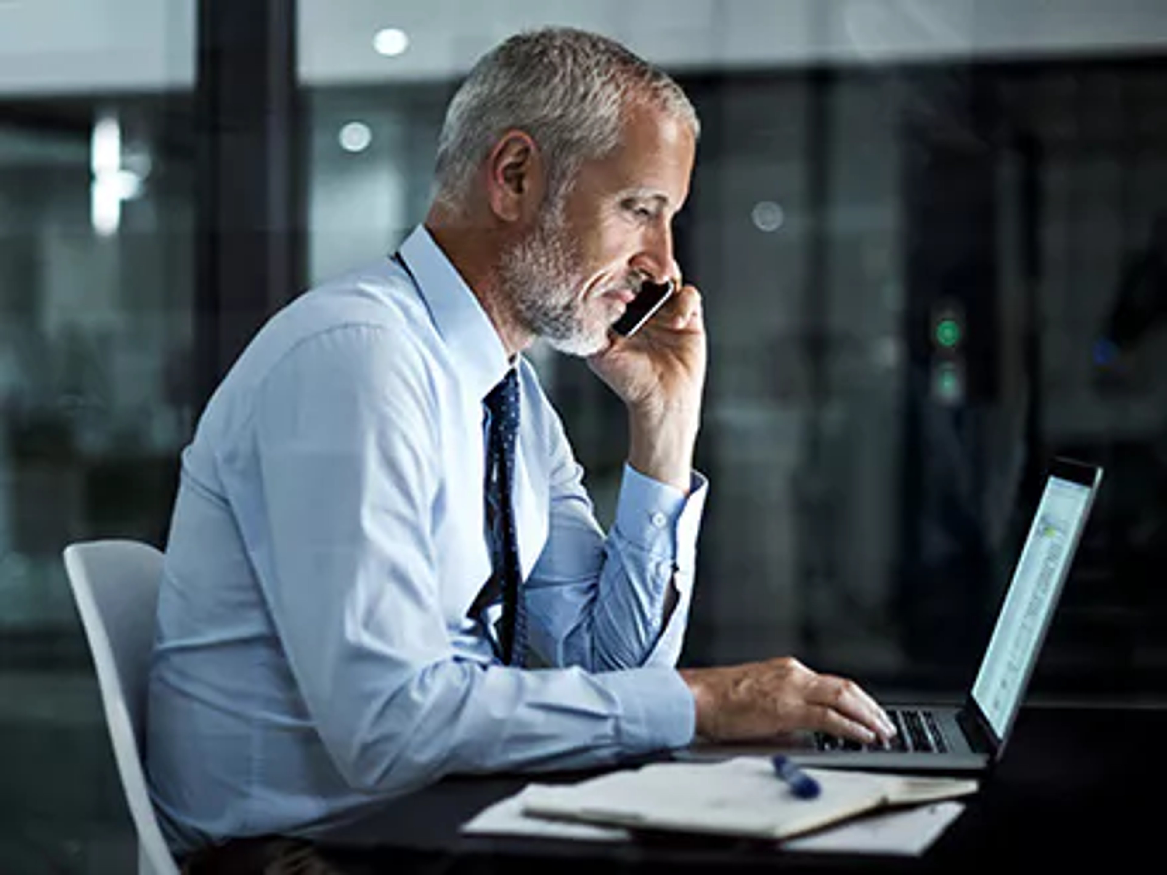 Man conducting stakeholder management risk