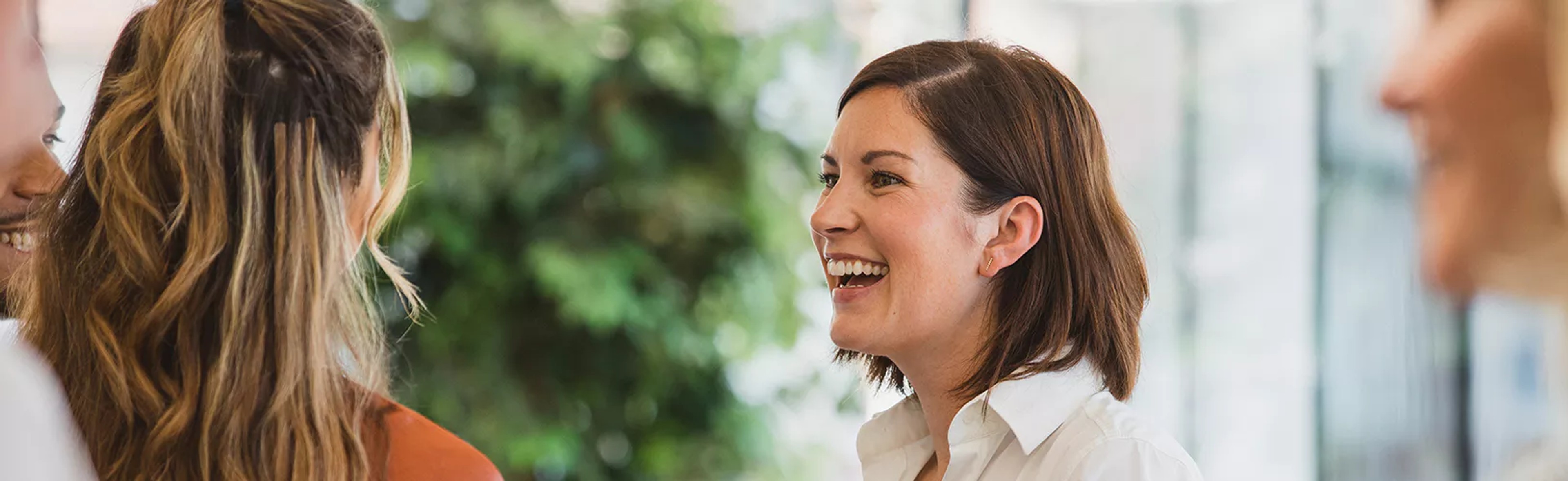 People collaborating on defining the company ESG goals