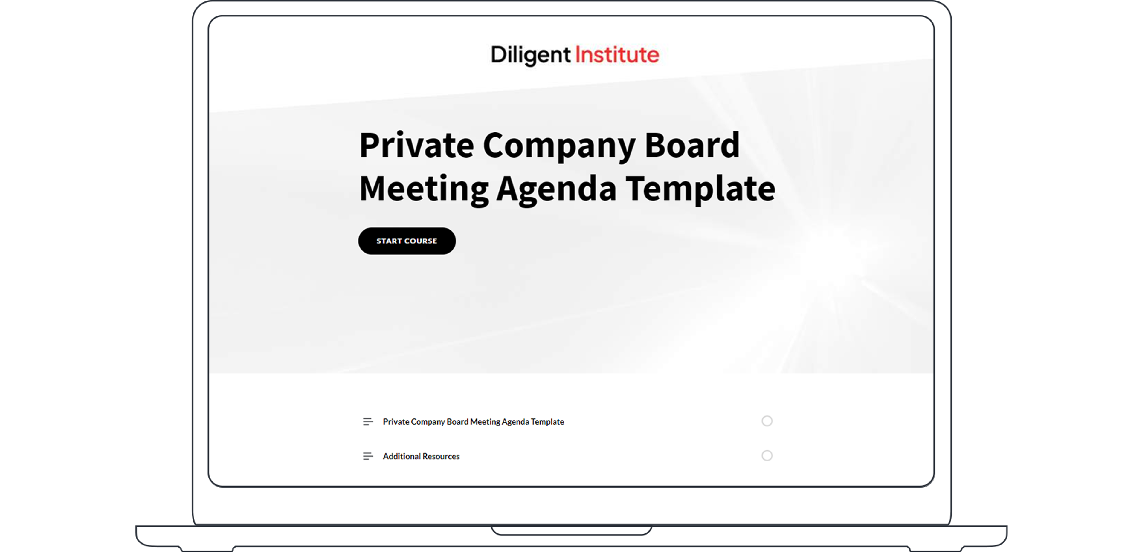 Board in a box for private companies