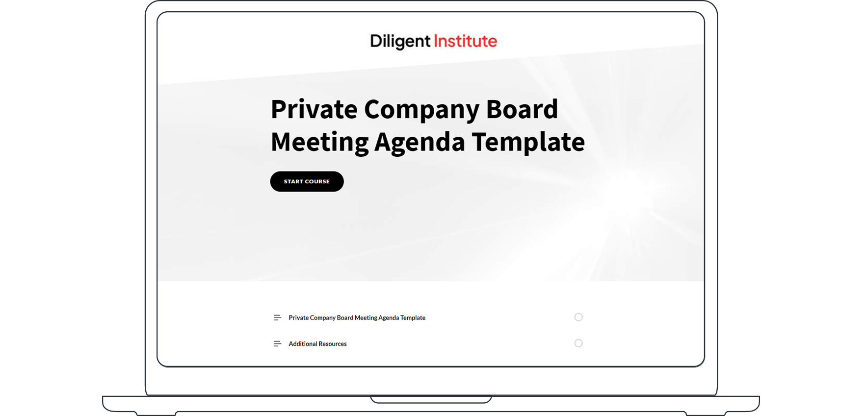 Board in a box for private companies