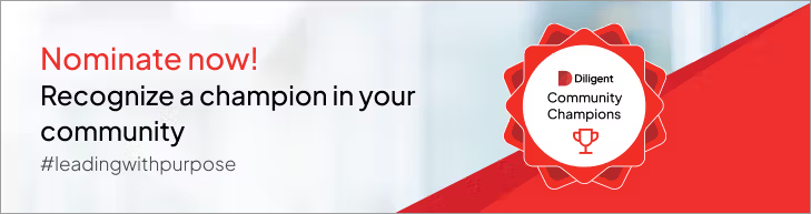 nominate a diligent community champion