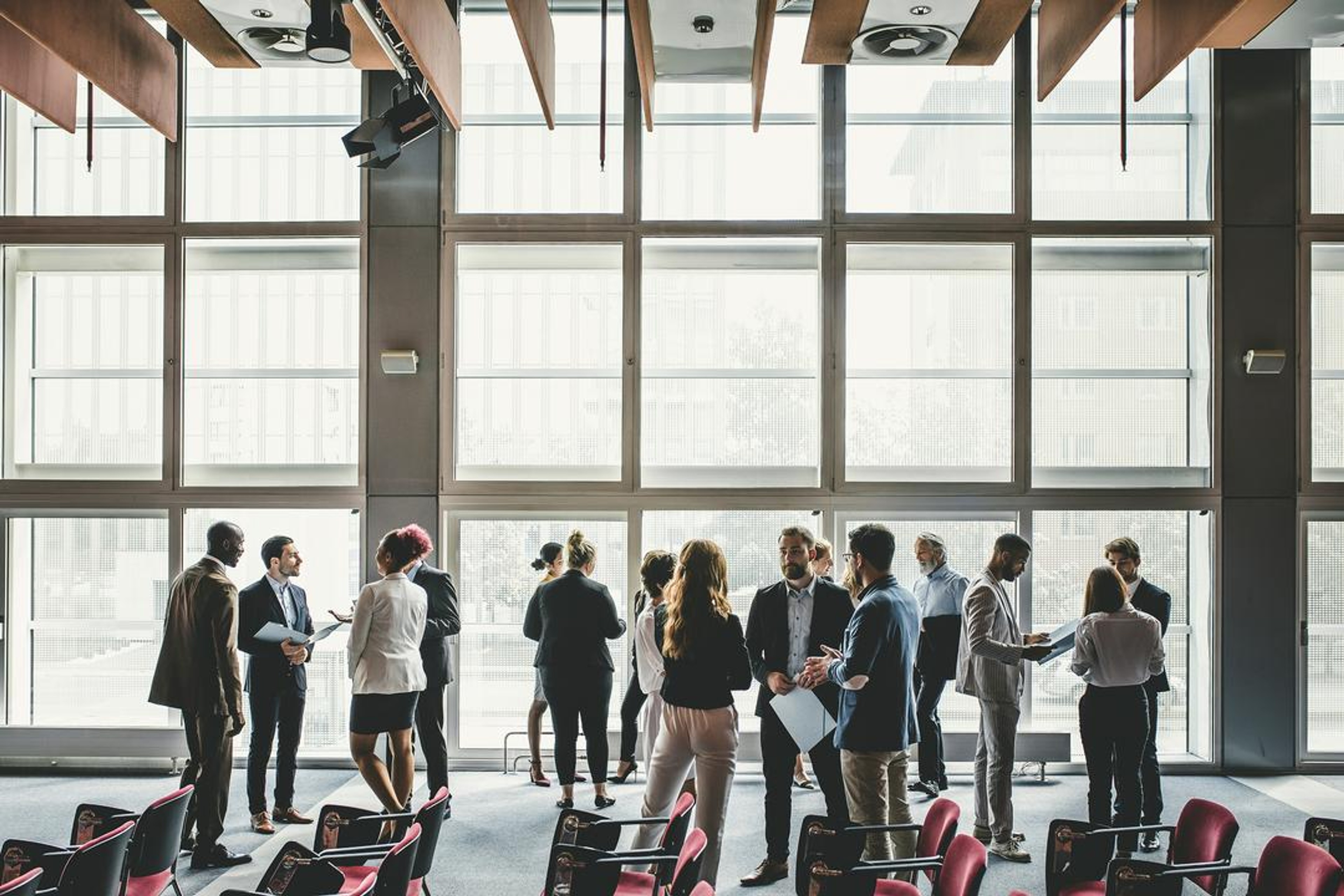 internal auditors networking at the 2024 General Audit Management conference