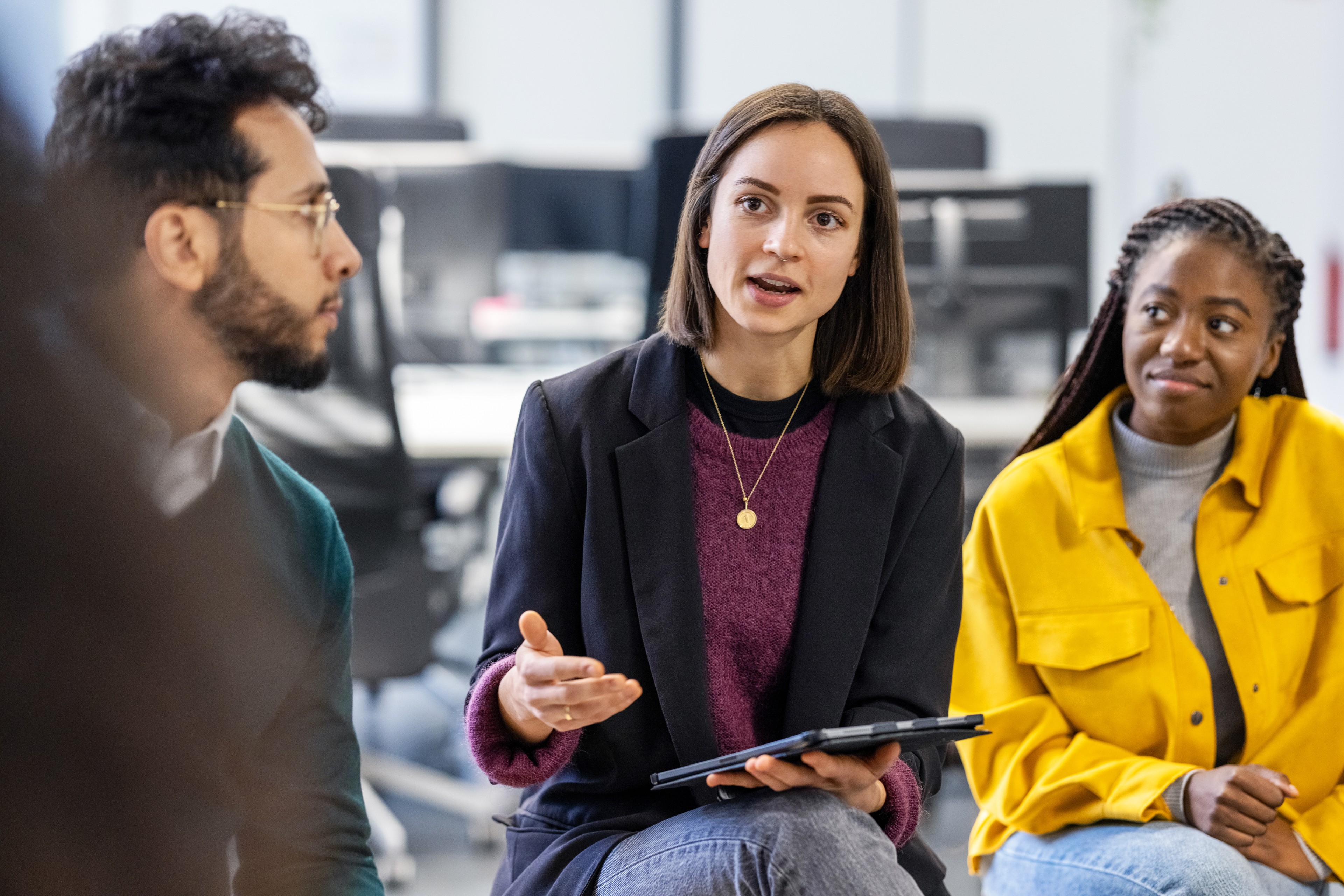 Team discussing Data Privacy Week