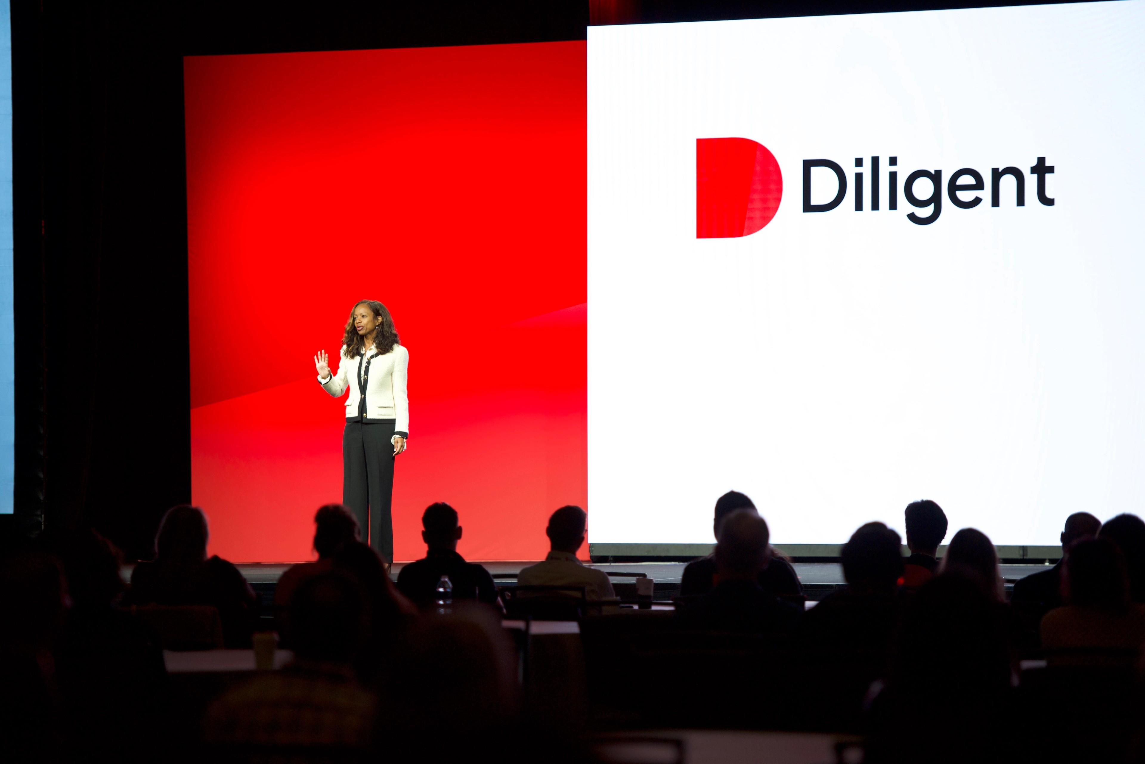 Visual of stage screens at Modern Governance Summit