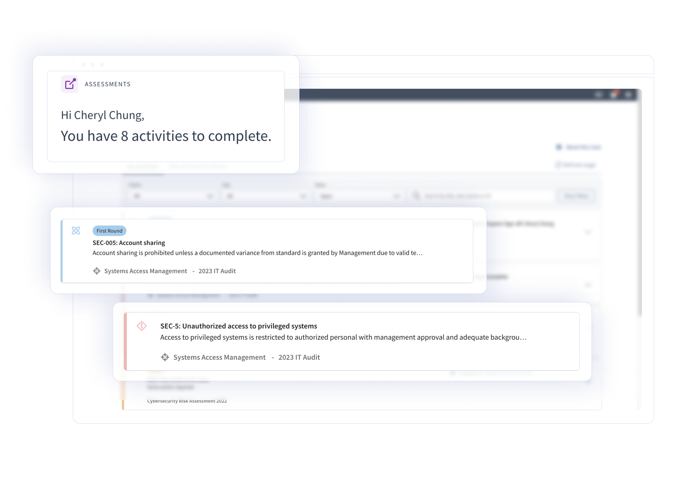 Centralized control over GRC