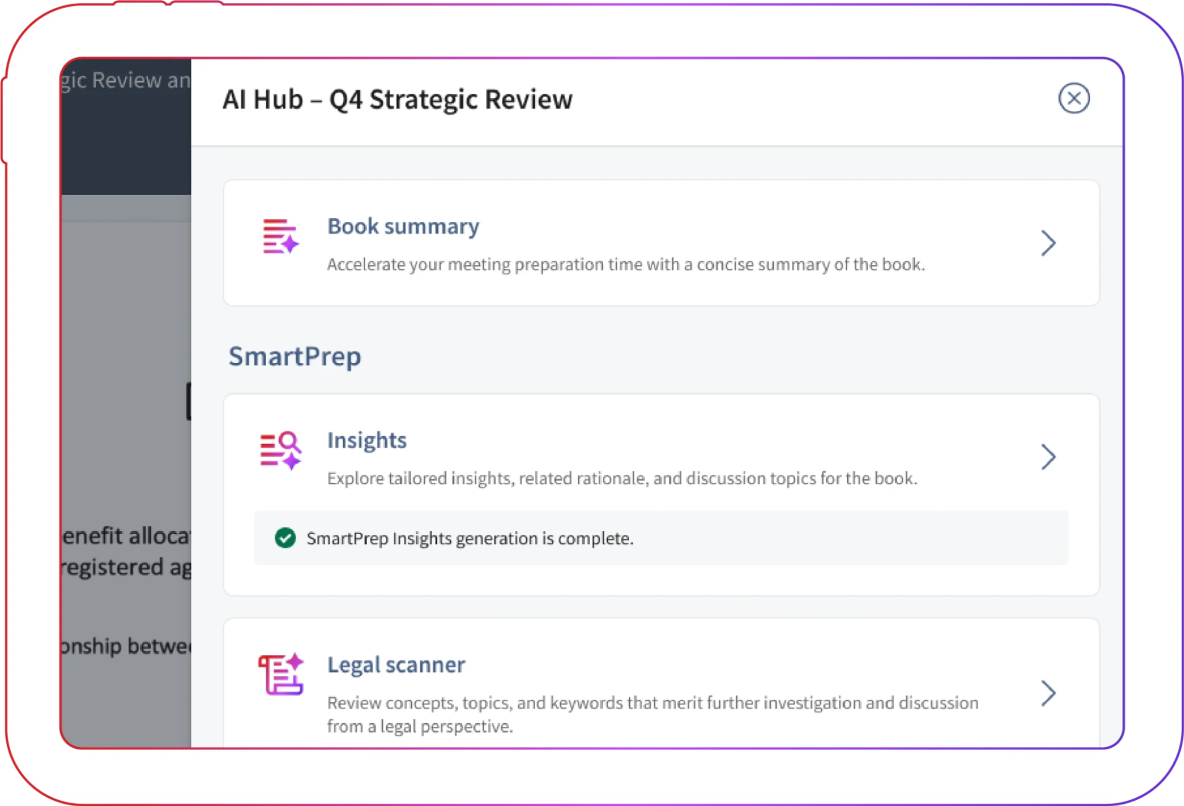 Picture of Diligent showing AI Hub