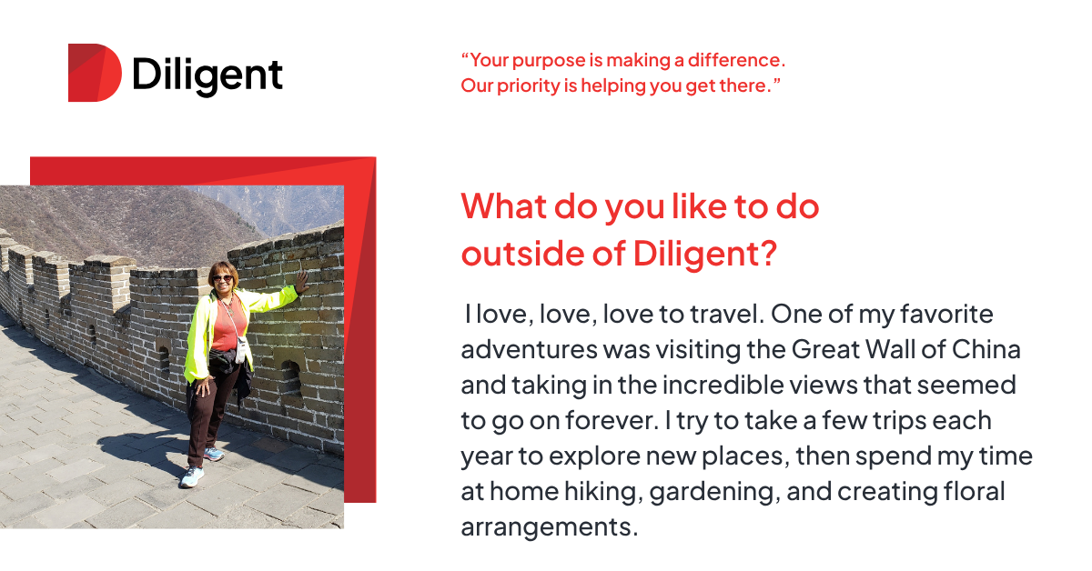 What do you like to do outside of Diligent?