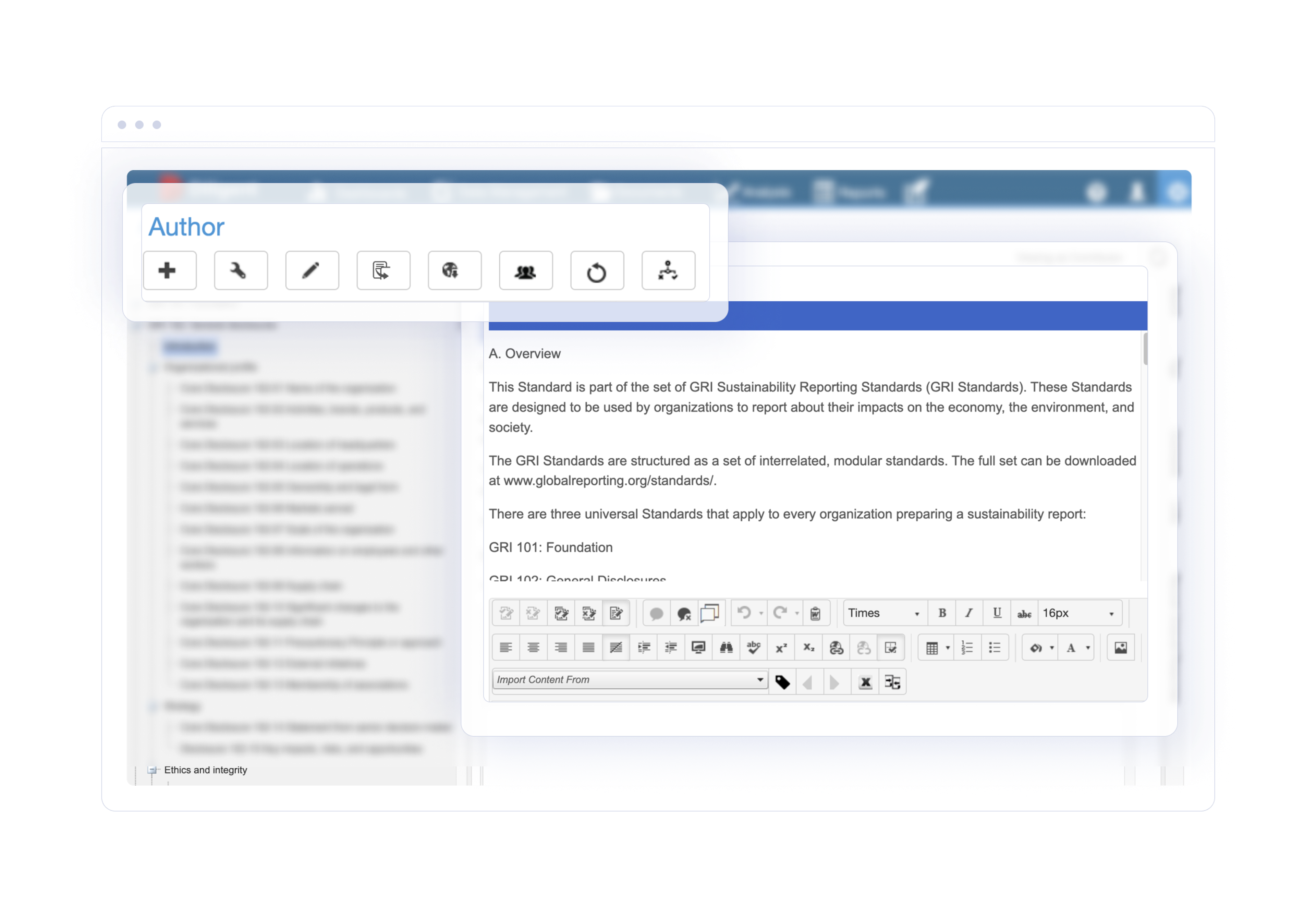 Dashboard showing energy use