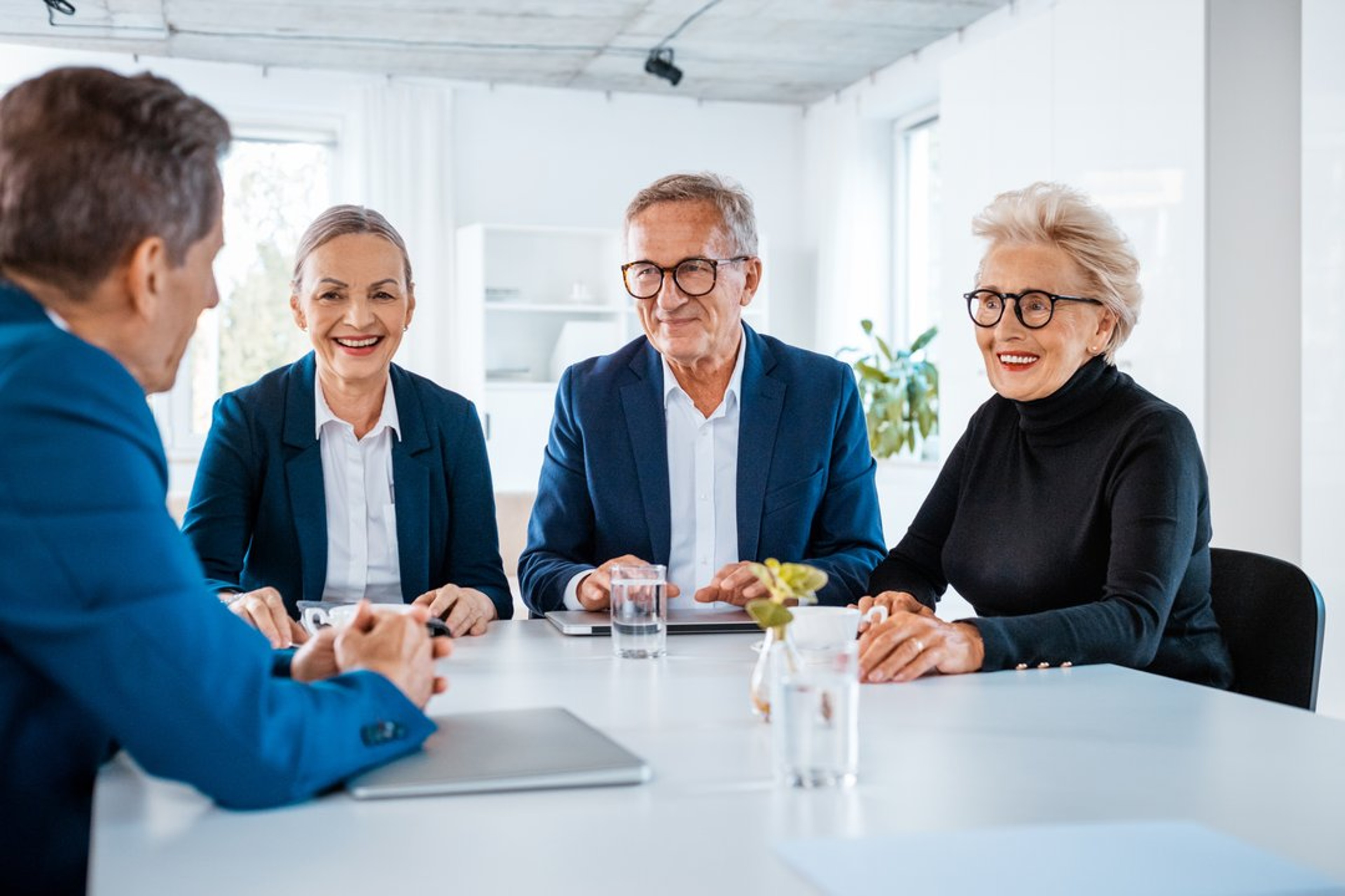 An executive board meeting