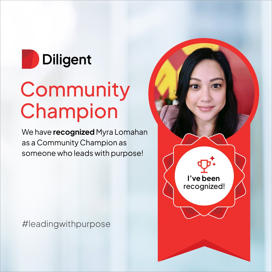 Myra Lomahan is Diligent's Community Champion